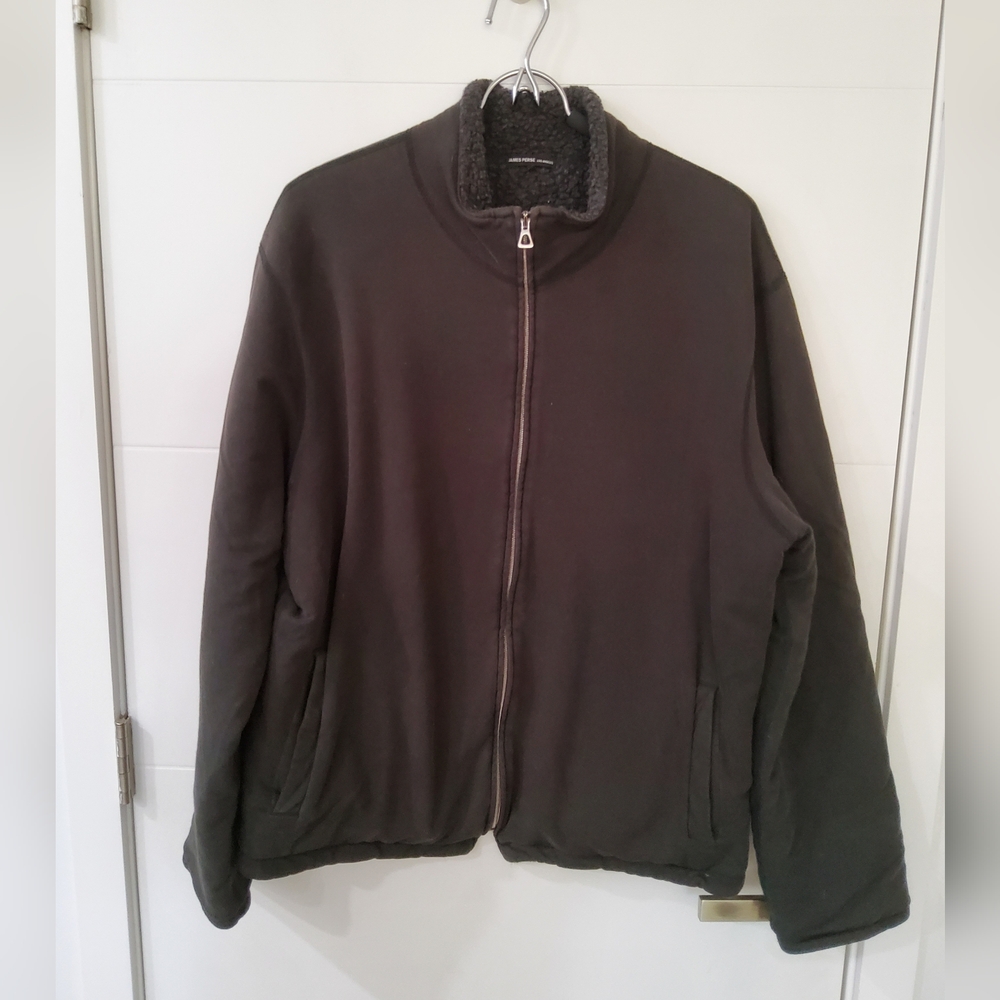 James Perse Dark Gray Zip-Up Jacket Size 4